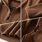 🎁 50% DE RÉDUCTION ! ✨ Sweat-shirt à Capuche Fausse Velours pour Homme – Demi-Zip, Col Haut & Confort Ultime ❤️