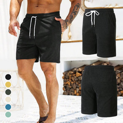 👖 50% DE RÉDUCTION ! ✨ Shorts Homme en Velours Côtelé – Simples, Respirants & Coupe Détendue 🌿