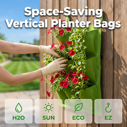 🏡 PROMO LIMITÉE 50% DE RÉDUCTION ! 🌿 Sacs de Culture Verticaux – Tissu Respirant, Gain de Place & Drainage Parfait ✨