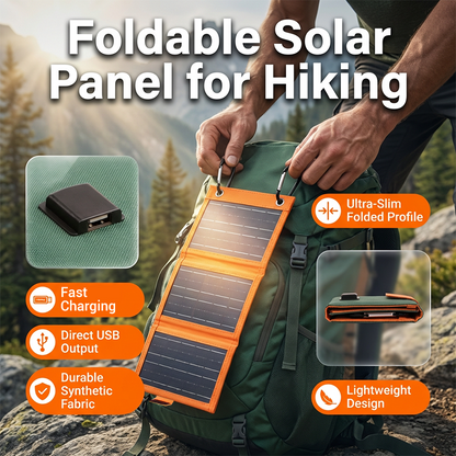 🌞 PROMO LIMITÉE 50% DE RÉDUCTION ! ⚡ Panneau Solaire Portable Pliable – 10W, USB, Parfait pour Randonnée & Voyage 🎒