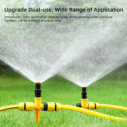 💦 PROMO LIMITÉE 50% DE RÉDUCTION ! ✨ Arroseur Pelouse 360° – Rotation Réglable, Tandem, Résistant à la Corrosion 🌿