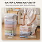 🧳 PROMO LIMITÉE 50% DE RÉDUCTION ! ⚡ Grand Sac de Rangement Sous Vide Compressible – Sans Pompe, Étanche, Gain de place ✨