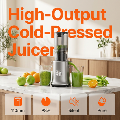 🍊 VERSION 2026 : 60% DE RÉDUCTION ! 🍹 Centrifugeuse Ultra Puissante – Extracteur à Froid, 110mm Goulet & Rendement Jusqu'à 98% ✨