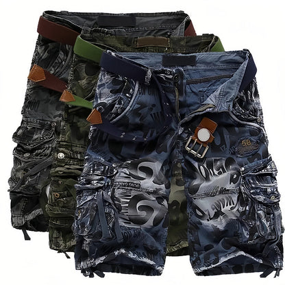 👖 PROMO FLASH : -50% ! 🔥 Short Cargo Homme Classique – Tissu Résistant, Multiples Poches & Fermeture Éclair Fluide 💪