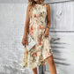 👗 50% DE RÉDUCTION ! 🌸 Robe Décontractée sans Manches – Buste Élastiqué, Jupe à Étages, Imprimé Floral ✨
