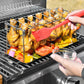 🍗 PROMO LIMITÉE 50% DE RÉDUCTION ! ✨ Support de Cuisson pour Cuisses de Poulet – 14 Fentes, Acier Inox, Pliable 🍖