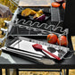 🍗 PROMO LIMITÉE 50% DE RÉDUCTION ! ✨ Support de Cuisson pour Cuisses de Poulet – 14 Fentes, Acier Inox, Pliable 🍖