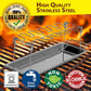 🍗 PROMO LIMITÉE 50% DE RÉDUCTION ! ✨ Support de Cuisson pour Cuisses de Poulet – 14 Fentes, Acier Inox, Pliable 🍖