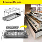 🍗 PROMO LIMITÉE 50% DE RÉDUCTION ! ✨ Support de Cuisson pour Cuisses de Poulet – 14 Fentes, Acier Inox, Pliable 🍖