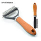 🐾 OFFRE SPÉCIALE : 50% DE RÉDUCTION ! ✨ Brosse de Toilettage Double Face pour Chiens & Chats – 2 Côtés, Manche Ergonomique & Facile à Nettoyer 🐶