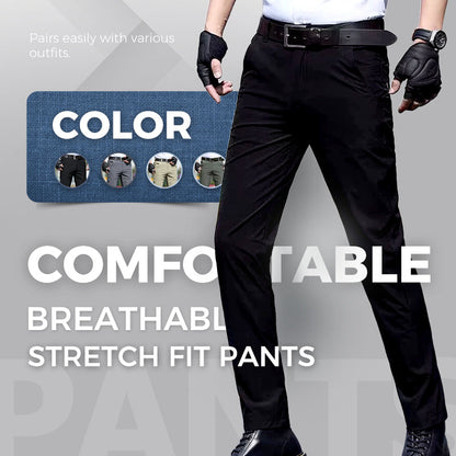 👖 OFFRE SPÉCIALE : 50% DE RÉDUCTION ! 🍂 Pantalon Homme Confortable – Coupe Ajustée, Tissu Respirant & Élastique, Pour Tous les Jours ✨