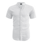 👔 PROMO LIMITÉE 50% DE RÉDUCTION ! ✨ Chemise d'Été pour Homme – Col Montant, Tissu Texturé, Coupe Décontractée ☀️