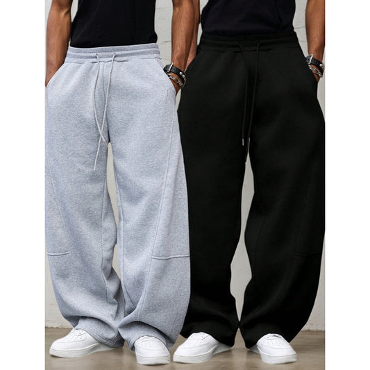 🏃‍♂️ PROMO LIMITÉE 50% DE RÉDUCTION ! ✨ Pantalon de Survêtement Droit pour Homme – Tissu Épais, Confortable ✨
