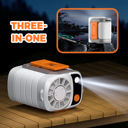 🌀 PROMO LIMITÉE 50% DE RÉDUCTION ! 🔋 Ventilateur de Taille Rechargeable – Vent Puissant, Autonomie 8H, Parfait pour le Camping & Bureau ⚡