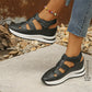 👟 PROMO LIMITÉE 50% DE RÉDUCTION ! ✨ Sandales Sneakers Fermées – Air Cushion, Semelle Épaisse, Cuir PU ✨