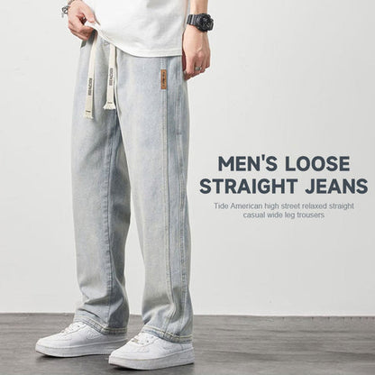 👖 PROMO LIMITÉE 50% DE RÉDUCTION ! ✨ Jeans Droits Amples pour Hommes – Léger, Respirant, Taille Basse ✨