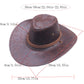 🎉 Soldes 2026 — Plus de 36 000 ventes !🤠 Chapeau de Cowboy Vintage à Large Bord & Lanière 🌵