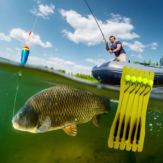 🎣 PROMO LIMITÉE 50% DE RÉDUCTION ! 🐟 Hameçon Flottant – Haute Flottabilité, Visibilité, Acier Carbone, Lot de 5 ✨