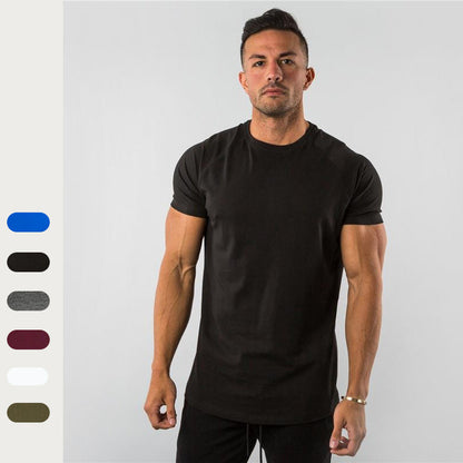 🔥 50% DE RÉDUCTION ! ✨ T-shirt de Sport Respirant « Muscle Men Gentlemen » – Mélange Coton, Coupe Décontractée, Col Rond 🏃‍♂️
