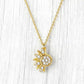 🌙 PROMO LIMITÉE 50% DE RÉDUCTION ! ✨ Collier Pendentif Soleil et Lune – Strass, Bicolore Or/Argent, Pour Couple 🌞