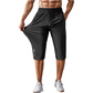🩳 PROMO LIMITÉE 50% DE RÉDUCTION ! 🏃‍♂️ Pantalon de Sport Capri Homme – Séchage Rapide, Extensible, Poches Zippées ✨