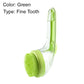 🛁 PROMO LIMITÉE 50% DE RÉDUCTION ! ✨ Brosse de Bain pour Animaux – Long Manche, Distributeur de Shampooing, 2 Têtes 🌿