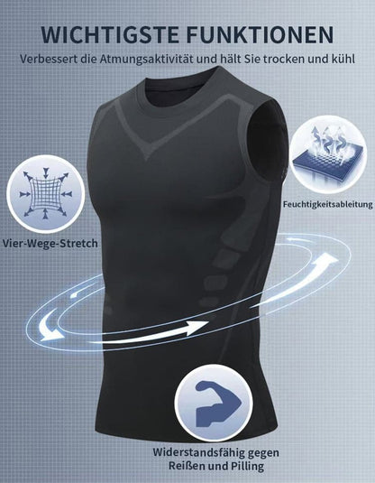 👔 PROMO LIMITÉE 54% DE RÉDUCTION ! ✨ Gilet de Mise en Forme – Ionique, Compression, Homme, Léger ✨