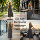 Robe élégante pour femme à taille froncée avec poches