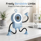 🤖 PROMO LIMITÉE 50% DE RÉDUCTION ! 💥 Ventilateur Bureau Robot Flexible LED – Bras Pliables, Écran Numérique, Recharge USB ✨