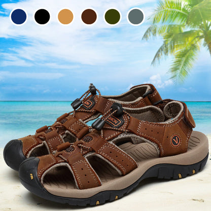 👞 Soldes 2026 — Plus de 95 000 vendus!🔥 Sandales Respirantes Homme – Protection Bout Fermé 🥾