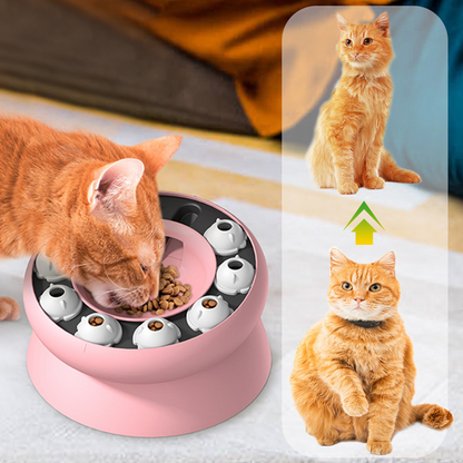 🐱 PROMO LIMITÉE 50% DE RÉDUCTION ! ✨ Gamelle Puzzle pour Chats – Mange-Lent, Stimulant, Antivomi ✨