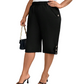 👖 PROMO LIMITÉE 50% DE RÉDUCTION ! ✨ Pantalon Capri Femme – Taille Élastique, Coupe Genou, Confort 🌿
