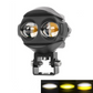 🛵 PROMO LIMITÉE 50% DE RÉDUCTION ! ✨ Projecteur LED Bicolore pour Moto – IP68, Ultra-Lumineux ✨