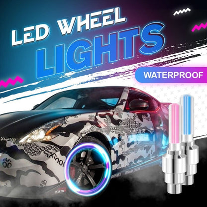🚗 PROMO LIMITÉE 50% DE RÉDUCTION ! ✨ Lumières de roue LED imperméables – Multi‑modes, Installation Rapide, Résistant à la pluie