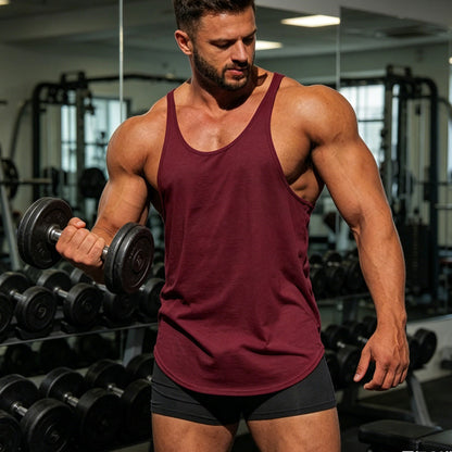 💪 OFFRE LIMITÉE - 50% DE RÉDUCTION ! ✨ Débardeur de sport pour homme – Pour la salle, respirant, mélange coton ✨