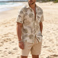 🎉 Soldes 2026 — Plus de 44 000 ventes !🌴 Ensemble 2 pièces chemise hawaïenne et short pour homme 🍹