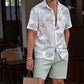 🎉 Soldes 2026 — Plus de 44 000 ventes !🌴 Ensemble 2 pièces chemise hawaïenne et short pour homme 🍹