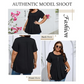 👕 PROMO LIMITÉE 50% DE RÉDUCTION ! ✨ T-shirt Femme à Plis – Manches Bouffantes, 2 Couleurs, S-XXXL 🌸