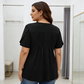 👕 PROMO LIMITÉE 50% DE RÉDUCTION ! ✨ T-shirt Femme à Plis – Manches Bouffantes, 2 Couleurs, S-XXXL 🌸