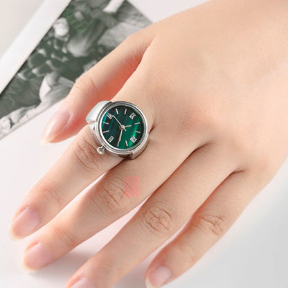 💍 PROMO LIMITÉE 50% DE RÉDUCTION ! ✨ Montre Bague Ronde – Quartz, Ajustable, Légère ⌚