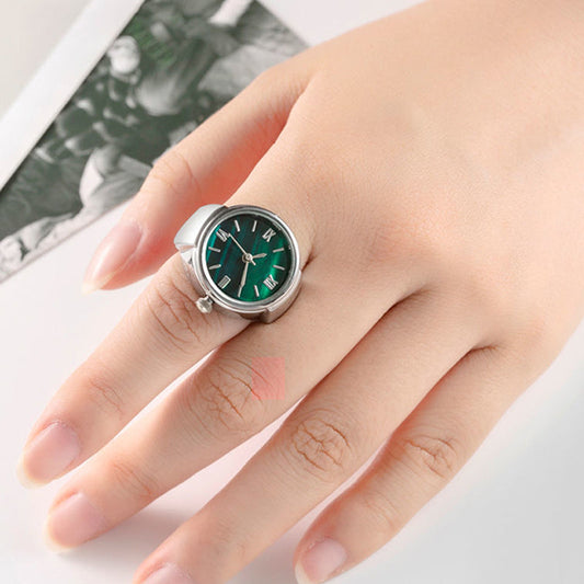 💍 PROMO LIMITÉE 50% DE RÉDUCTION ! ✨ Montre Bague Ronde – Quartz, Ajustable, Légère ⌚