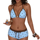 🩱 PROMO LIMITÉE 50% DE RÉDUCTION ! ✨ Ensemble Bikini à Pois – Bretelles, Shorty, 3 Couleurs ☀️