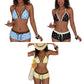 🩱 PROMO LIMITÉE 50% DE RÉDUCTION ! ✨ Ensemble Bikini à Pois – Bretelles, Shorty, 3 Couleurs ☀️