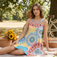 👗 PROMO LIMITÉE 50% DE RÉDUCTION ! ✨ Robe Imprimée Sans Manches – Légère, Respirante, Polyvalente 🌸