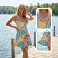 👗 PROMO LIMITÉE 50% DE RÉDUCTION ! ✨ Robe Imprimée Sans Manches – Légère, Respirante, Polyvalente 🌸