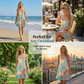 👗 PROMO LIMITÉE 50% DE RÉDUCTION ! ✨ Robe Imprimée Sans Manches – Légère, Respirante, Polyvalente 🌸