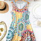 👗 PROMO LIMITÉE 50% DE RÉDUCTION ! ✨ Robe Imprimée Sans Manches – Légère, Respirante, Polyvalente 🌸