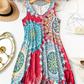 👗 PROMO LIMITÉE 50% DE RÉDUCTION ! ✨ Robe Imprimée Sans Manches – Légère, Respirante, Polyvalente 🌸
