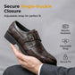 👞 PROMO LIMITÉE 50% DE RÉDUCTION ! ✨ Chaussures Homme à Boucle Unique – Simili Cuir Croco, Semelle Antidérapante 🤵