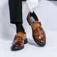 👞 PROMO LIMITÉE 50% DE RÉDUCTION ! ✨ Chaussures Homme à Boucle Unique – Simili Cuir Croco, Semelle Antidérapante 🤵